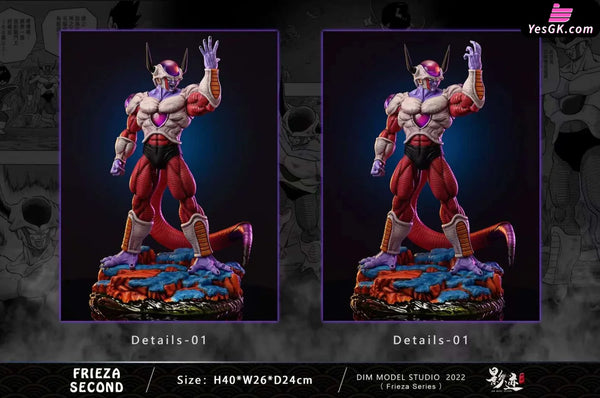 Dragon Ball Frieza Series 002 - The Second Form Of Aeration Statue Dim Model Studio [Pre-Order]