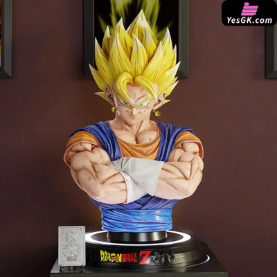 Dragon ball Gogeta & Vegito 1/1 Bust Statue - KD Collectibles Studio [In-Stock] - Full Payment / Vegito - Dragon Ball