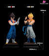 Dragon Ball Gogeta & Vegito Resin Statue - 2% Studio [In-Stock] Full Payment / DBZ Yellow Hair Gogeta + DBS Black Hair