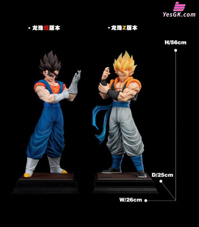 Dragon Ball Gogeta & Vegito Resin Statue - 2% Studio [In-Stock] Full Payment / DBZ Yellow Hair Gogeta + DBS Black Hair