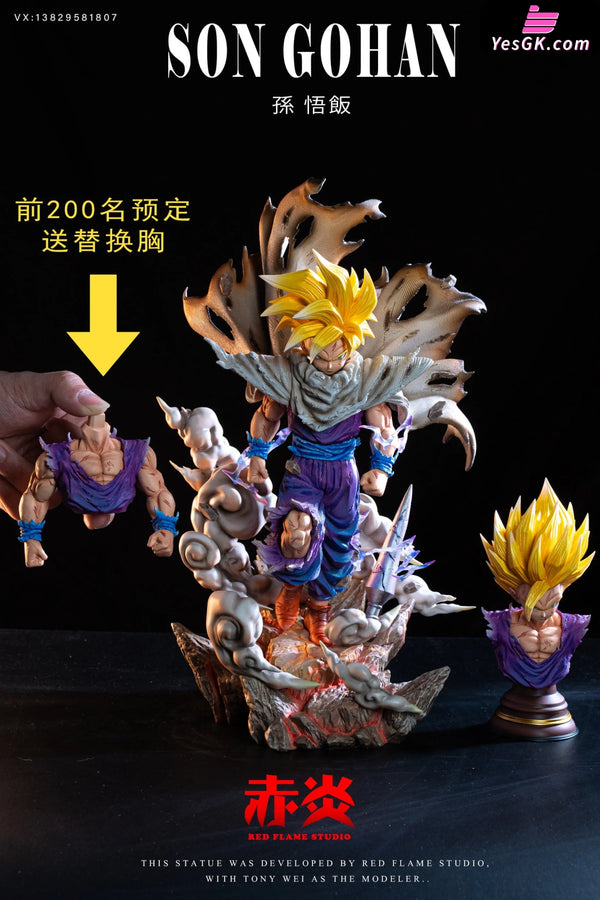 Dragon Ball Gohan 1/6 GK Statue - RED FLAME Studio [In-Stock] - Full Payment - DragonBall