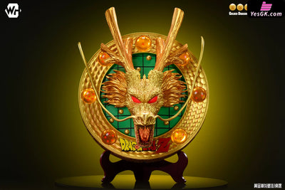 Dragon Ball Golden Shenlong 3D 3D Relief-carved Home Decor Wall-mounted Tableware GK Statue - WH Studio [In-Stock]