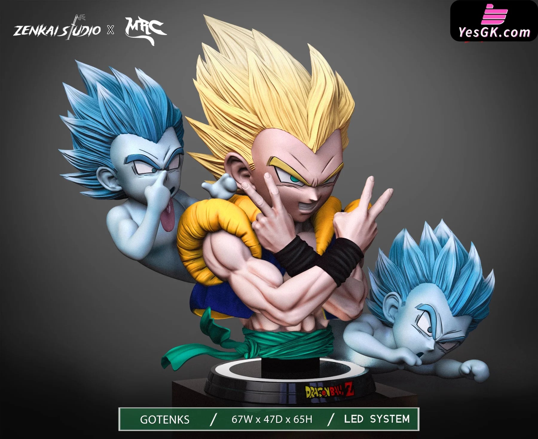 Dragon Ball Gotenks 1/1 Bust Statue - Zenkai Studio & Mrc [Pre-Order] Deposit / Dx Version Scale