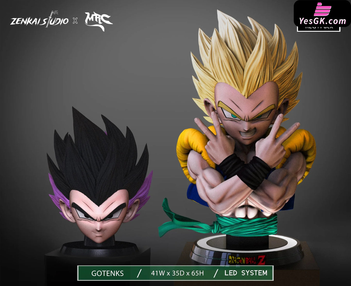 Dragon Ball Gotenks 1/1 Bust Statue - Zenkai Studio & Mrc [Pre-Order] Deposit / Reg Version +