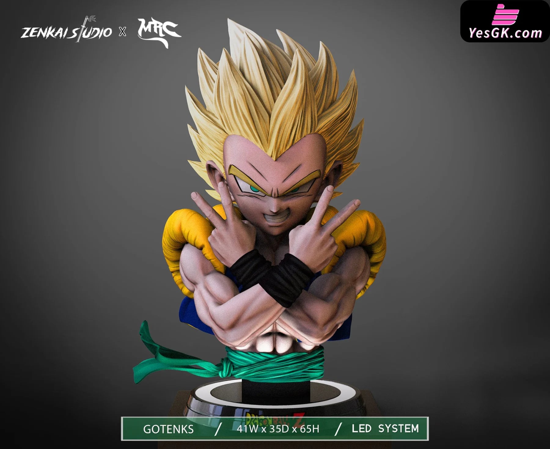 Dragon Ball Gotenks 1/1 Bust Statue - Zenkai Studio & Mrc [Pre-Order] Deposit / Reg Version Scale