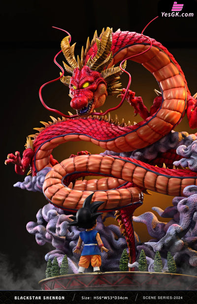 Dragon Ball GT Black Star Red Dragon GK Statue - Dim Model Studio [In-Stock] - Full Payment - Dragon Ball