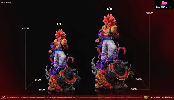 Dragon Ball Gt Super Four Gogeta Resin Statue - Deyin Studio [Pre-Order]