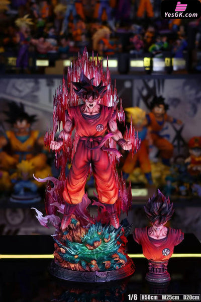 Dragon Ball Kaio-ken Goku 1/6 Scale GK Statue - YUN QI Studio [Pre-Order] - Dragon Ball