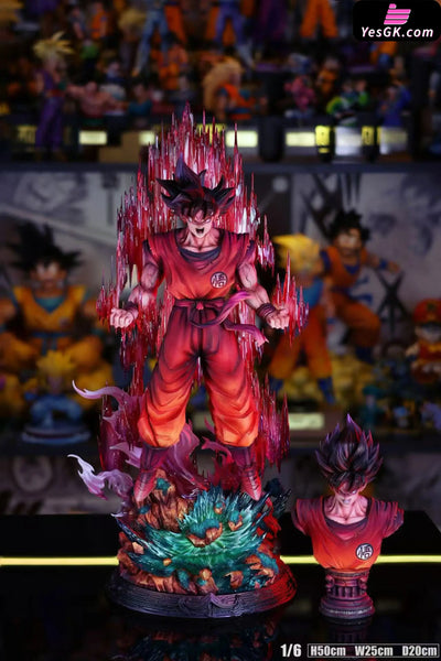 Dragon Ball Kaio-ken Goku 1/6 Scale GK Statue - YUN QI Studio [Pre-Order] - Dragon Ball