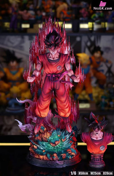 Dragon Ball Kaio-ken Goku 1/6 Scale GK Statue - YUN QI Studio [Pre-Order] - Dragon Ball