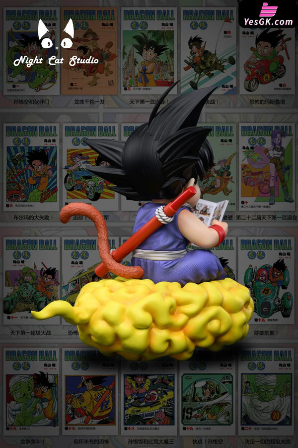Dragon Ball Little Son Goku Reading Comic Book Resin Statue - Night Cat Studio [Pre - Order]