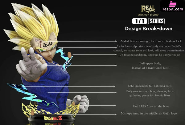 Dragon Ball Majin Vegeta 1/1 GK Statue - Real Creation Studio [In-Stock] - Full Payment - Dragon Ball