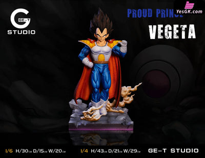 Dragon Ball Prince Vegeta GK Statue - GE-T Studio [Pre-Order Closed] Deposit / 1/4 Scale Dragon Ball