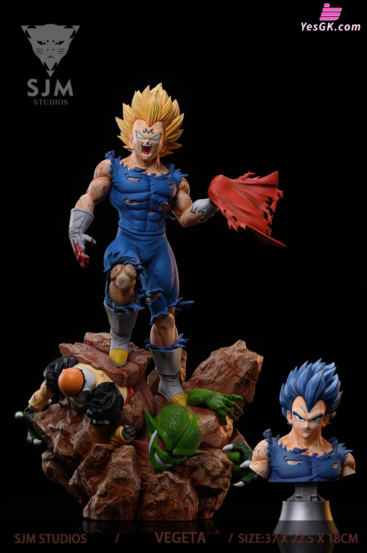 Dragon Ball Raging Vegeta Resin Statue - Sjm Studio [Pre-Order]