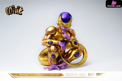 Dragon Ball Sitting Posture #6 Frieza & Special Edition Gold ? Statue - Wink Studio [Pre-Order]