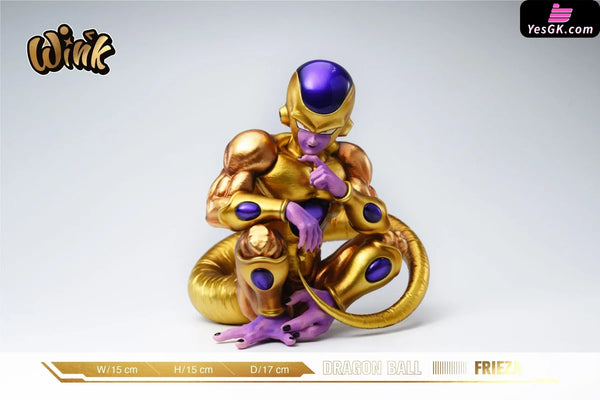 Dragon Ball Sitting Posture #6 Frieza & Special Edition Gold ? Statue - Wink Studio [Pre-Order]