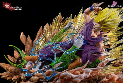 Dragon Ball Son Gohan Vs Cell Resin Statue - Comic Hero Studio [Pre-Order]
