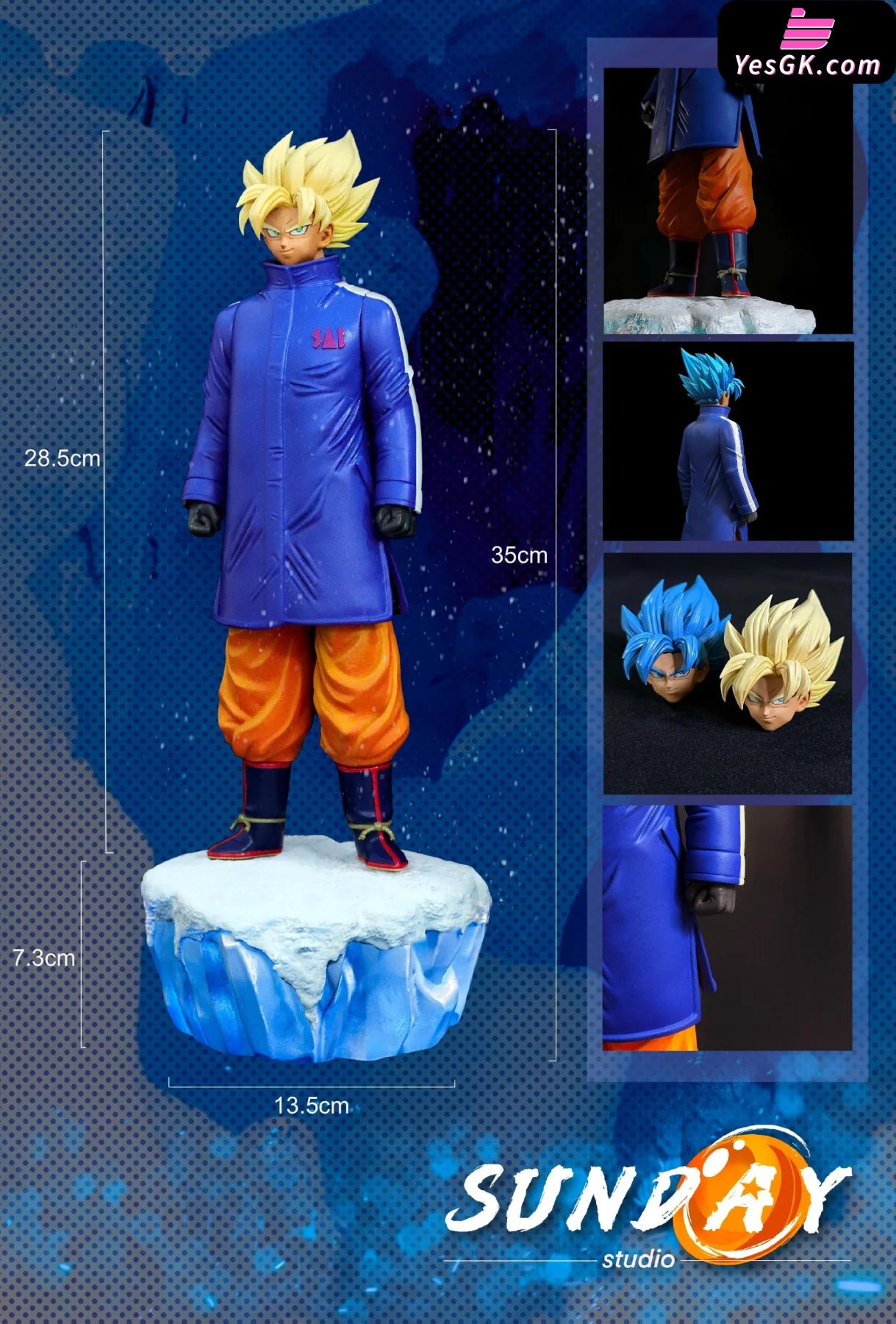Dragon Ball Son Goku Ice And Snow Winter Clothes Resin Statue - Sunday Studio [Pre-Order]