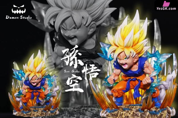 Dragon Ball Son Goku Resin Statue - Demon Studio [In Stock] Full Payment / Yellow Hair / SD Dragon Ball