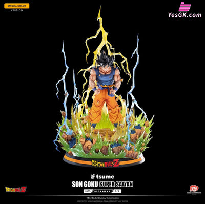 Dragon Ball Son Goku Super Saiyan Hqs Dioramax (Licensed) Resin Statue - Tsume Studio [Pre-Order]