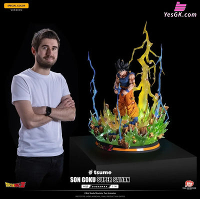 Dragon Ball Son Goku Super Saiyan Hqs Dioramax (Licensed) Resin Statue - Tsume Studio [Pre-Order]