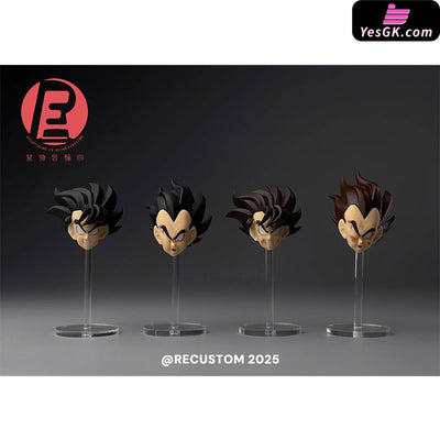 Dragon Ball Son Goku & Vegeta Beaten Double Head Sculpture Set Accessories - Recustom Studio [Pre-Order] Dragon Ball