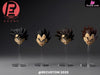 Dragon Ball Son Goku & Vegeta Beaten Double Head Sculpture Set Accessories - Recustom Studio [Pre-Order] Dragon Ball