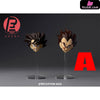 Dragon Ball Son Goku & Vegeta Beaten Double Head Sculpture Set Accessories - Recustom Studio [Pre-Order] Deposit / A