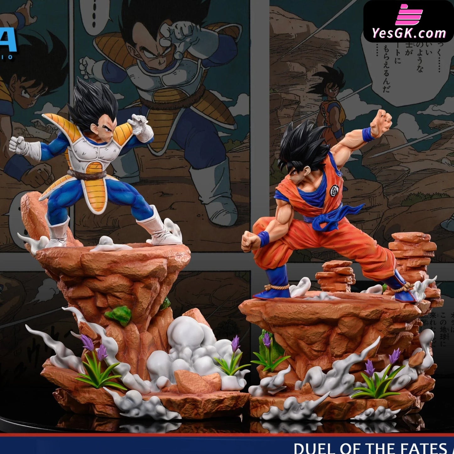 Dragon Ball Son Goku Vs Vegeta Resin Statue - Sea Studio [Pre-Order]