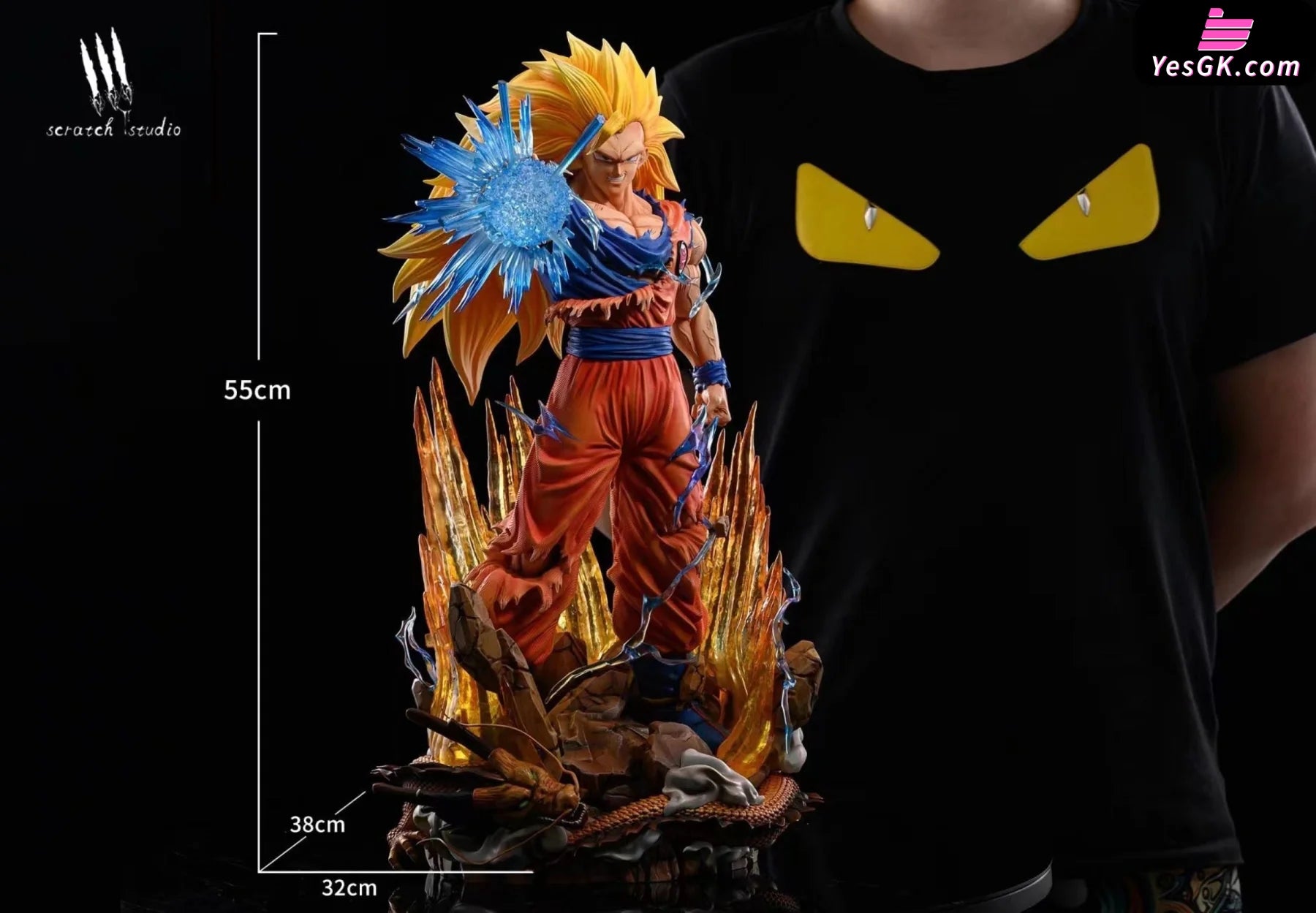 Dragon Ball Super Saiyan 3 Son Goku Resin Statue - Scratch Studio [Pre-Order]