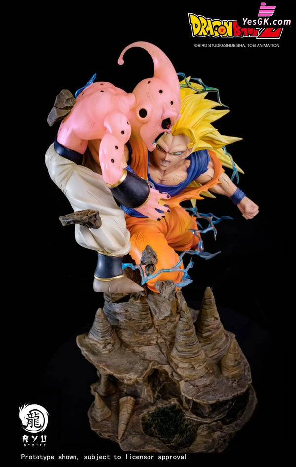 Dragon Ball Super Saiyan 3 VS Buu Licensed Statue - Ryu Studio [In-Stock] - Full Payment - Dragon Ball