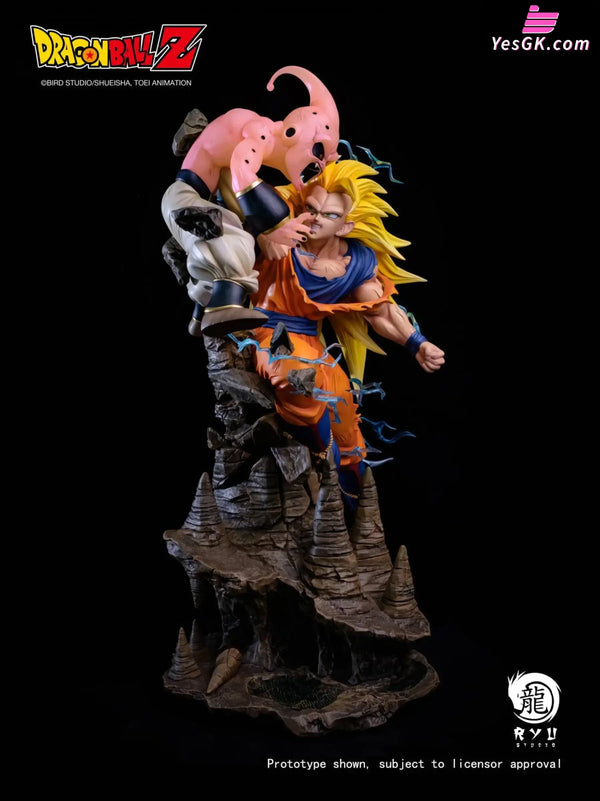Dragon Ball Super Saiyan 3 VS Buu Licensed Statue - Ryu Studio [In-Stock] - Full Payment - Dragon Ball