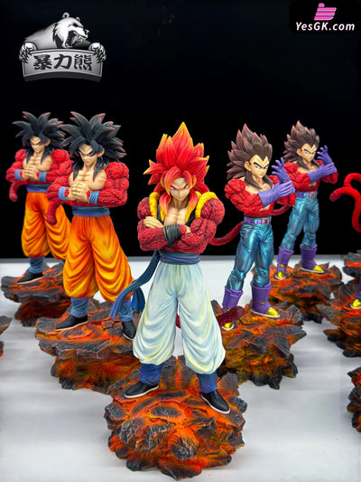 Dragon Ball Super Saiyan 4 2.0 series Son Goku & Vegeta & Gogeta Statue Violent bear Studio [In Stock] Dragon Ball