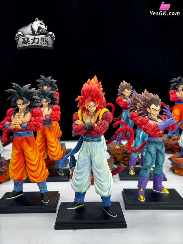 Dragon Ball Super Saiyan 4 2.0 series Son Goku & Vegeta & Gogeta Statue Violent bear Studio [In Stock] Dragon Ball