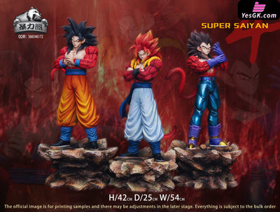 Dragon Ball Super Saiyan 4 2.0 series Son Goku & Vegeta & Gogeta Statue - Violent bear Studio [Pre-Order] Deposit