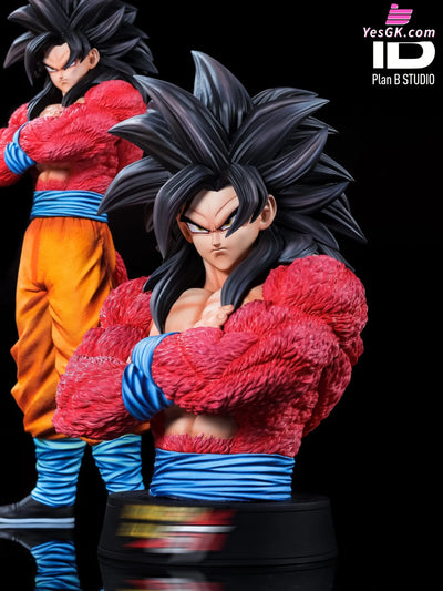 Dragon Ball Super Saiyan 4 Goku & Super Saiyan 4 Goku Bust GK Statue - PlanB Studio [Pre-Order] Dragon Ball