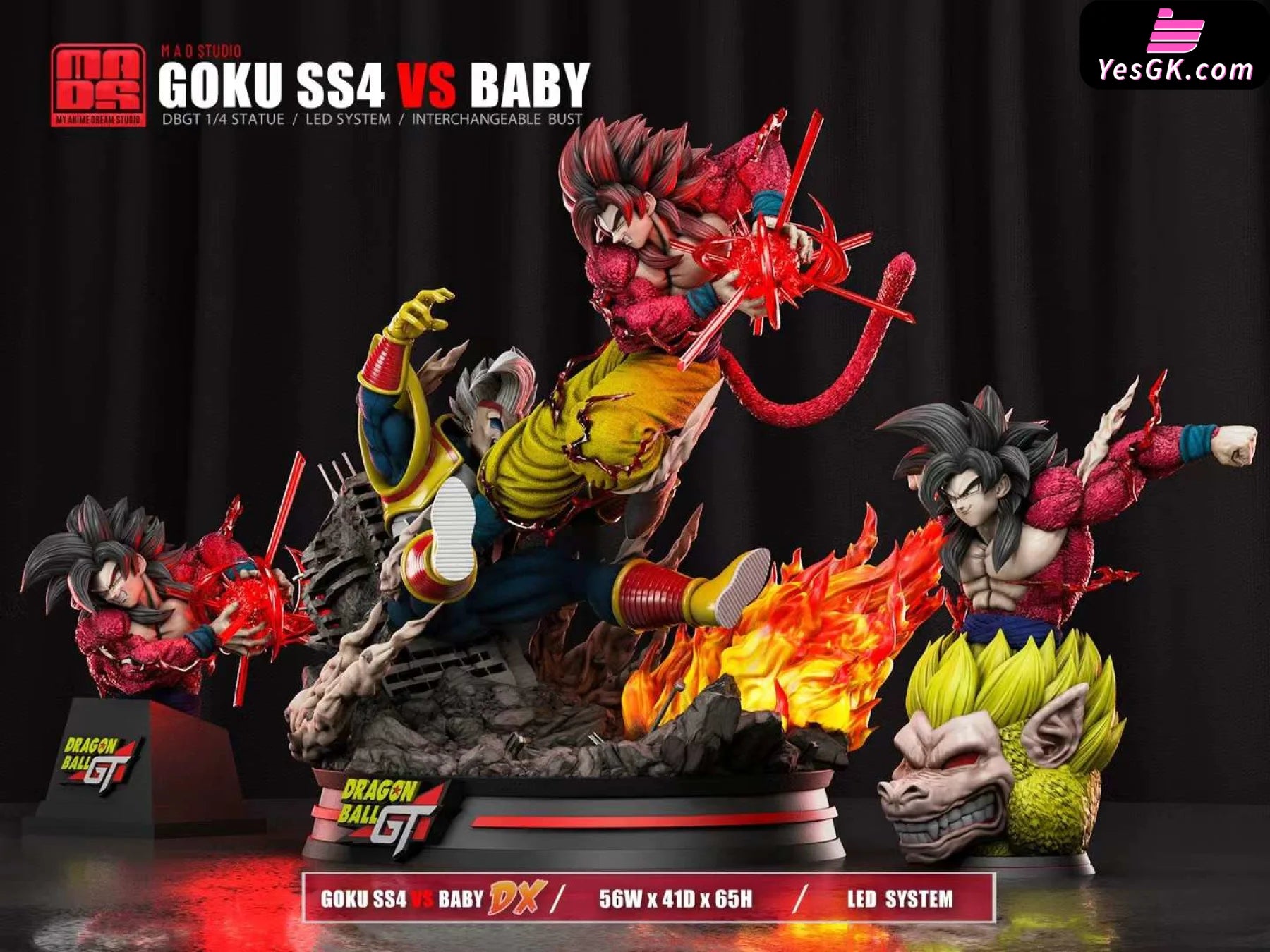 Dragon Ball Super Saiyan 4 Son Goku Vs Baby Statue - Mad Studio [Pre-Order]