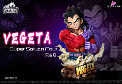 Dragon Ball Super Saiyan 4 Vegeta Bust GK Statue - Violent Bear Studio [Pre-Order] Deposit Dragon Ball