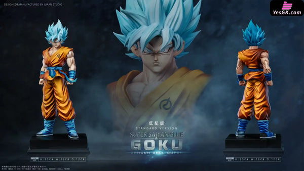 Dragon Ball Super Saiyan Blue Goku Statue - Jusonn Studio