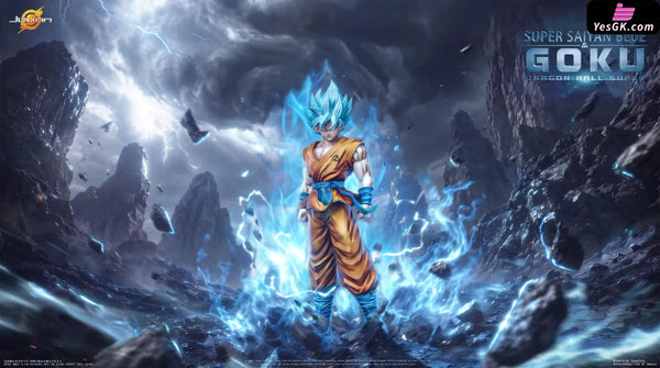 Dragon Ball Super Saiyan Blue Goku Statue - Jusonn Studio