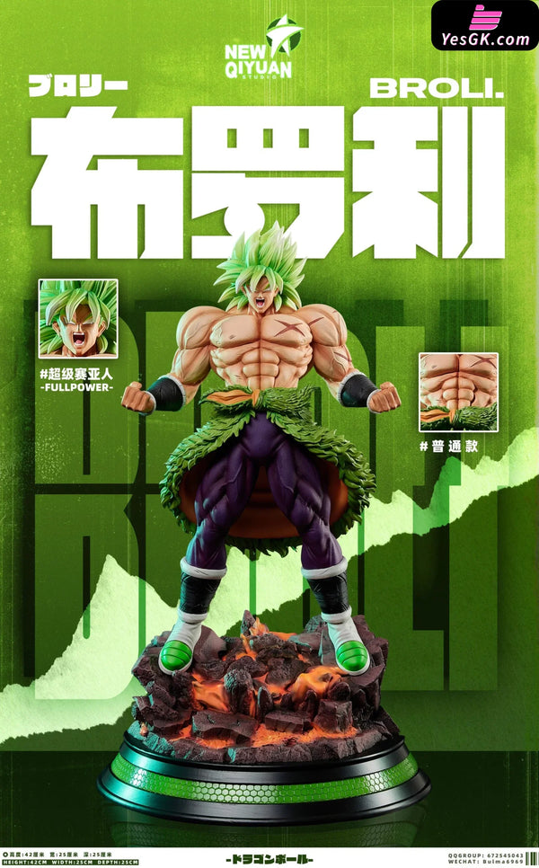 Dragon Ball Super Saiyan Transformation Series Broly Resin Statue - New Qi Yuan Studio [Pre-Order]