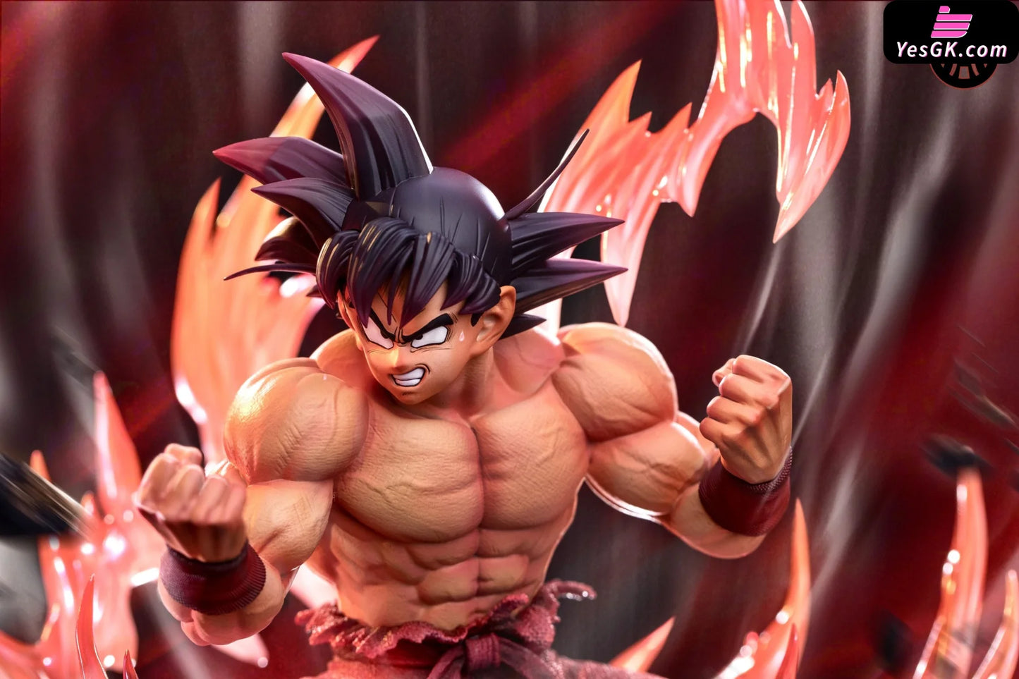 Dragon Ball Triple Kaio-Ken Son Goku Statue - Mm Studio [Pre-Order]