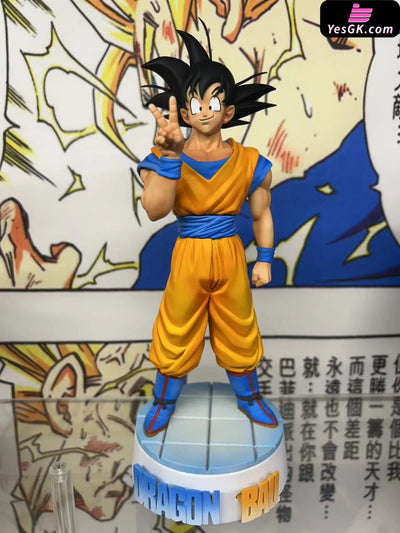 Dragon Ball V sign Goku GK Statue - SGJ Studio [Pre-Order] Deposit / Comic Color (orange) Dragon Ball