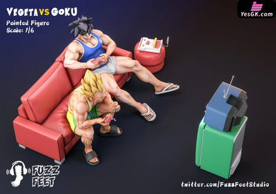 Dragon Ball Vegeta & Son Goku Resin Statue - Fuzzfeet Studio [Pre-Order]