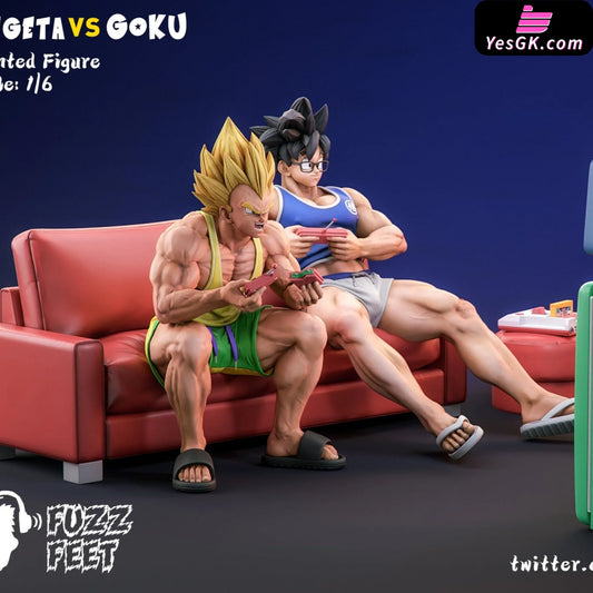 Dragon Ball Vegeta & Son Goku Resin Statue - Fuzzfeet Studio [Pre-Order]