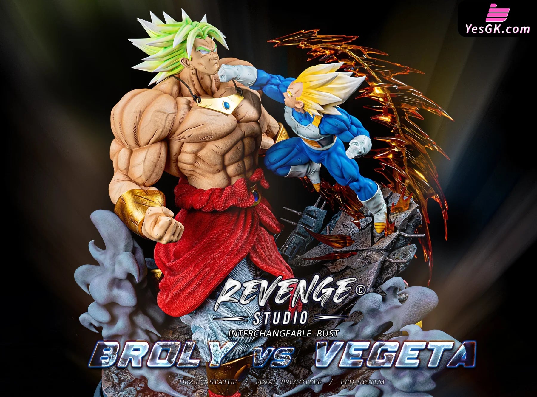 Dragon Ball Vegeta Vs Broli Statue - Revenge Studio [Pre-Order Closed]