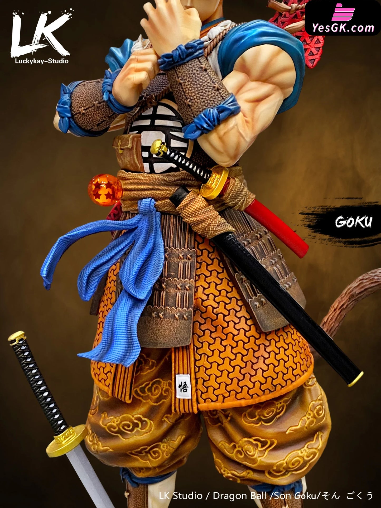 Dragon Ball Warrior Series Samurai Goku Resin Statue - Luckykay Studio [Pre-Order]