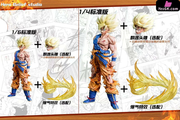 Dragon Ball Z 3Rd Anniversary Bonus Item Super One Goku Statue - Hero Belief Studio [Pre-Order]