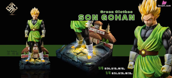 Dragon Ball ZMC Green Super Saiyan Gohan & Son Gohan GK Statue - ZMC Studio [Pre-Order] Dragon Ball