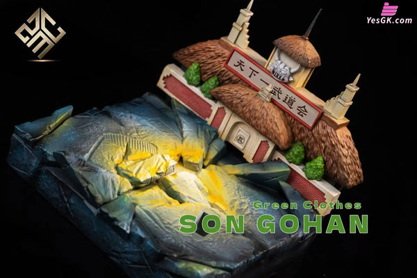 Dragon Ball ZMC Green Super Saiyan Gohan & Son Gohan GK Statue - ZMC Studio [Pre-Order] Dragon Ball